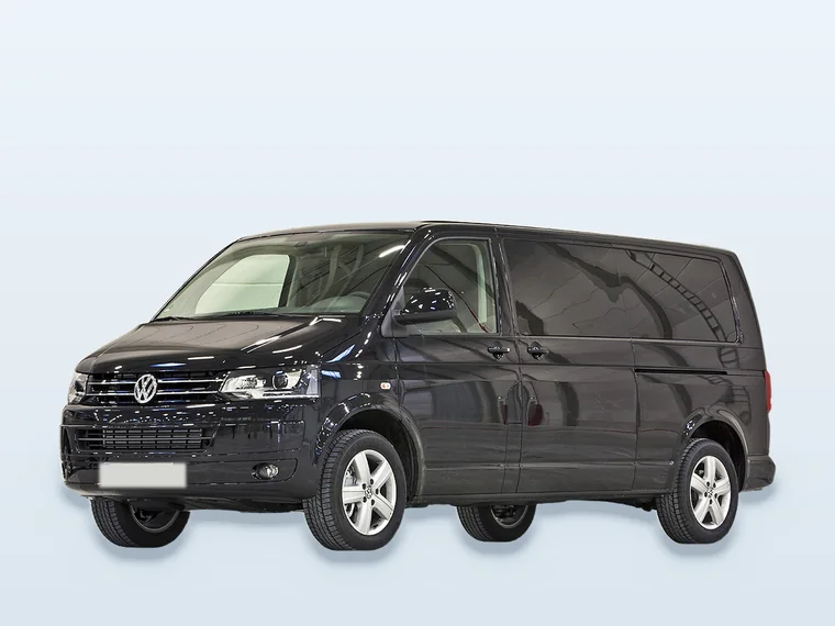 Schwarzer VW T5 Caravelle, der Bus für größere Gruppen